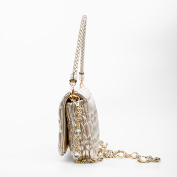 MIU MIU MIU MIU CLOQUET NAPPA LEATHER SHOULDER EVENING BAG
