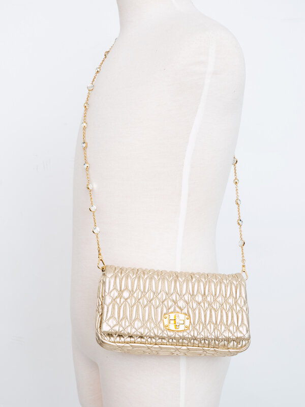 MIU MIU MIU MIU CLOQUET NAPPA LEATHER SHOULDER EVENING BAG