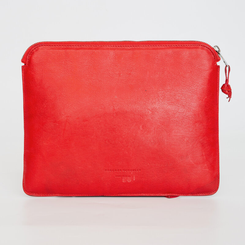 PROENZA SCHOULER RED LEATHER IPAD CASE