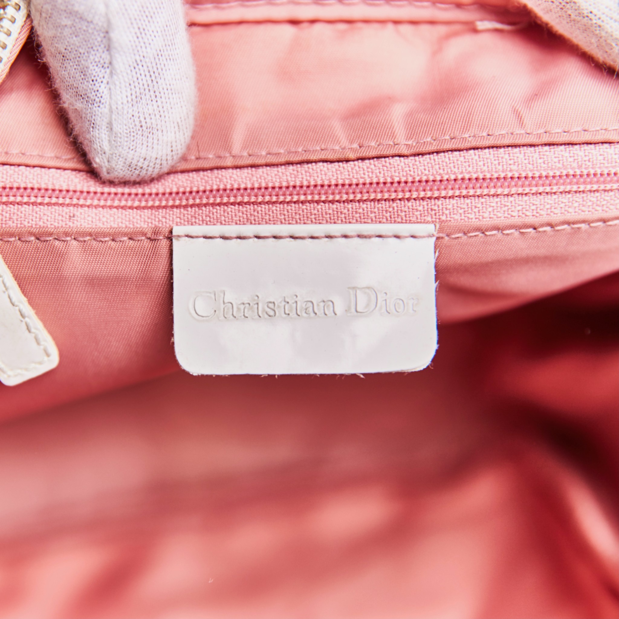 JOHN GALLIANO FOR CHRISTIAN DIOR TROTTER LOGO PINK DRESS