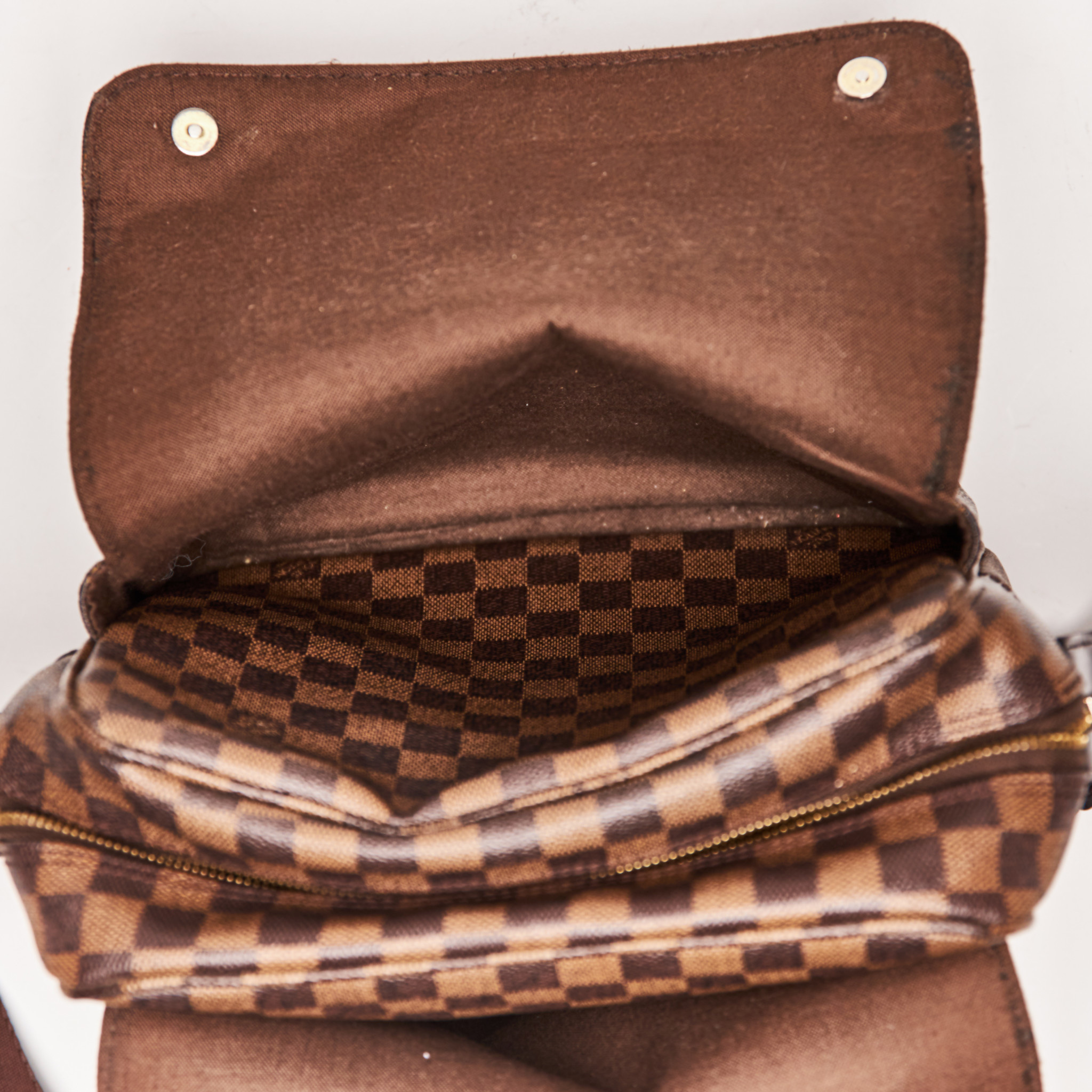 Brown Louis Vuitton Damier Ebene Naviglio Crossbody Bag – Designer