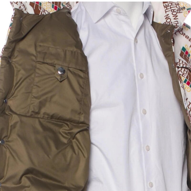 THE NORTH FACE X GUCCI THE NORTH FACE X GUCCI 2021 LOGO PRINTED PFFER VEST (MEDIUM)