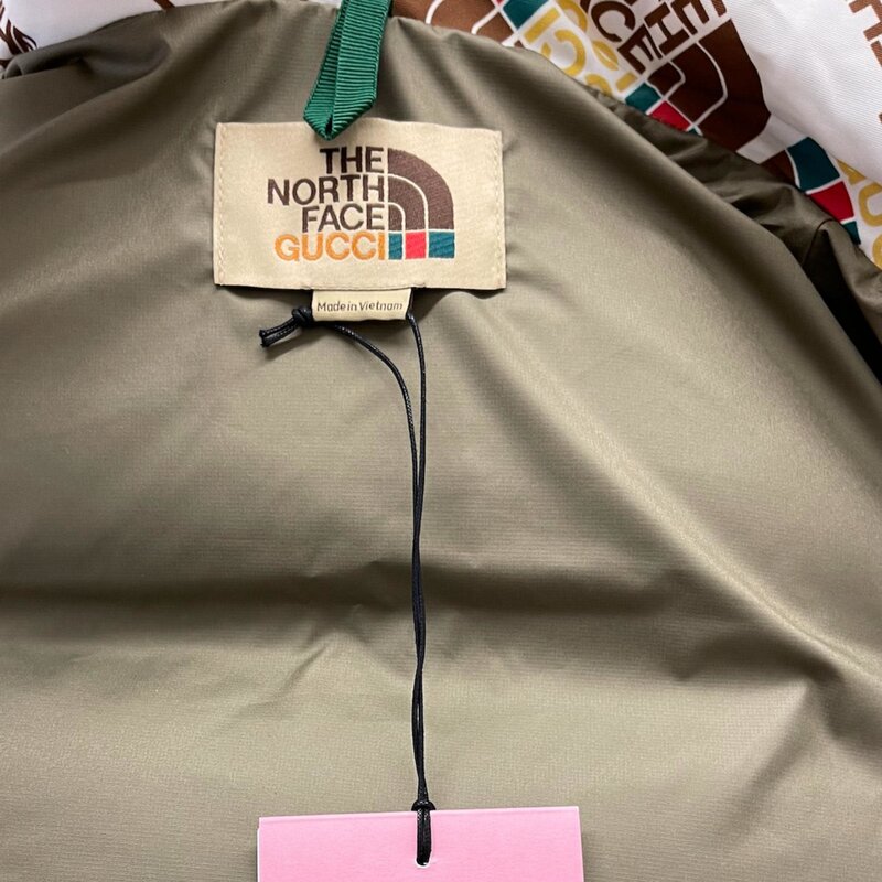 THE NORTH FACE X GUCCI THE NORTH FACE X GUCCI 2021 LOGO PRINTED PFFER VEST (MEDIUM)