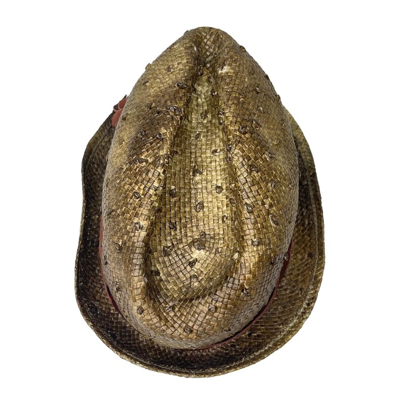 BRUNELLO CUCINELLI BRUNELLO CUCINELLI VINTAGE WICKER BUCKET HAT (MEDIUM)