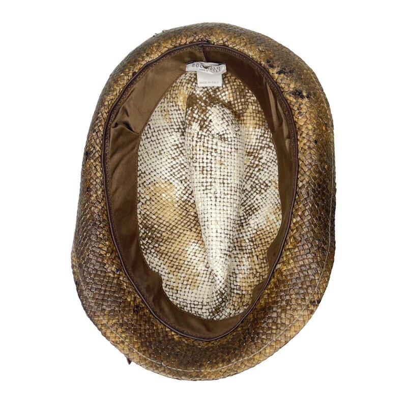 BRUNELLO CUCINELLI BRUNELLO CUCINELLI VINTAGE WICKER BUCKET HAT (MEDIUM)