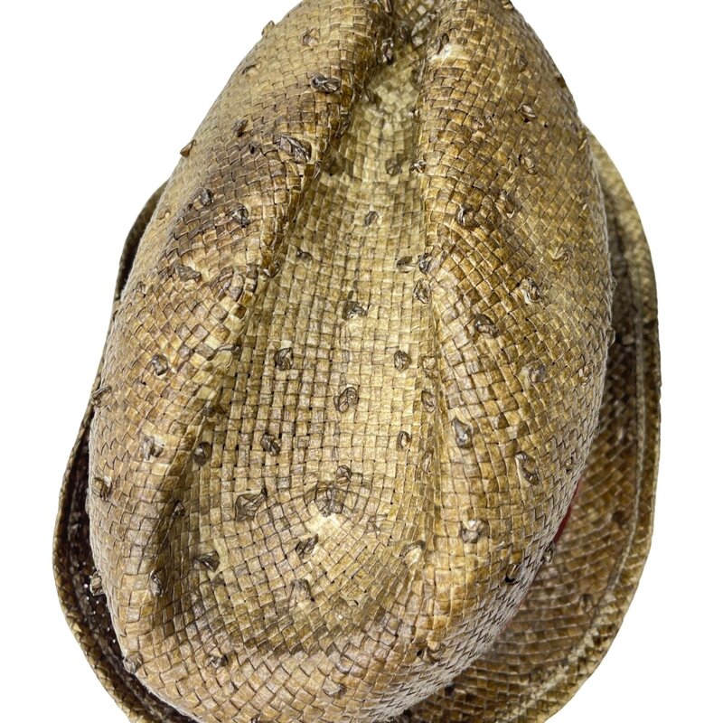 BRUNELLO CUCINELLI BRUNELLO CUCINELLI VINTAGE WICKER BUCKET HAT (MEDIUM)