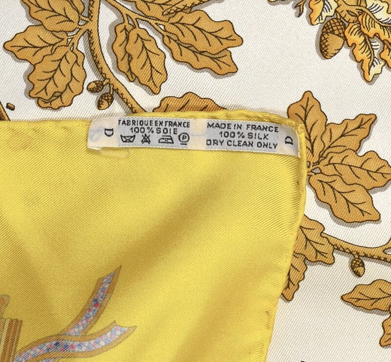 HERMÈS HERMÈS 1789 LIBERTE EGALITE FRATERNITE SILK SCARF NECKERCHIEF