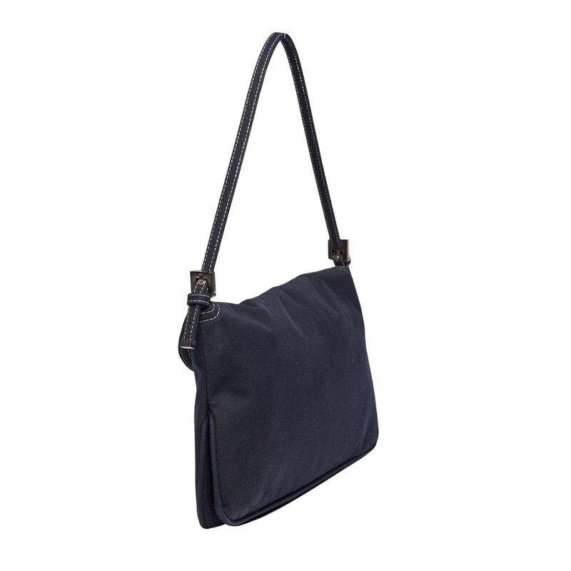 FENDI FENDI NAVY DENIM COTTON  X PUCCI BAGUETTE BAG RARE
