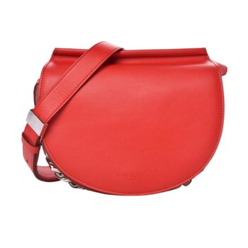 GIVENCHY GIVENCHY CALFSKIN MINI INFINITY SADDLE BAG MEDIUM RED