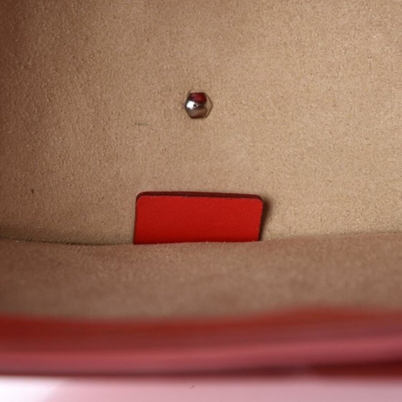 GIVENCHY GIVENCHY CALFSKIN MINI INFINITY SADDLE BAG MEDIUM RED