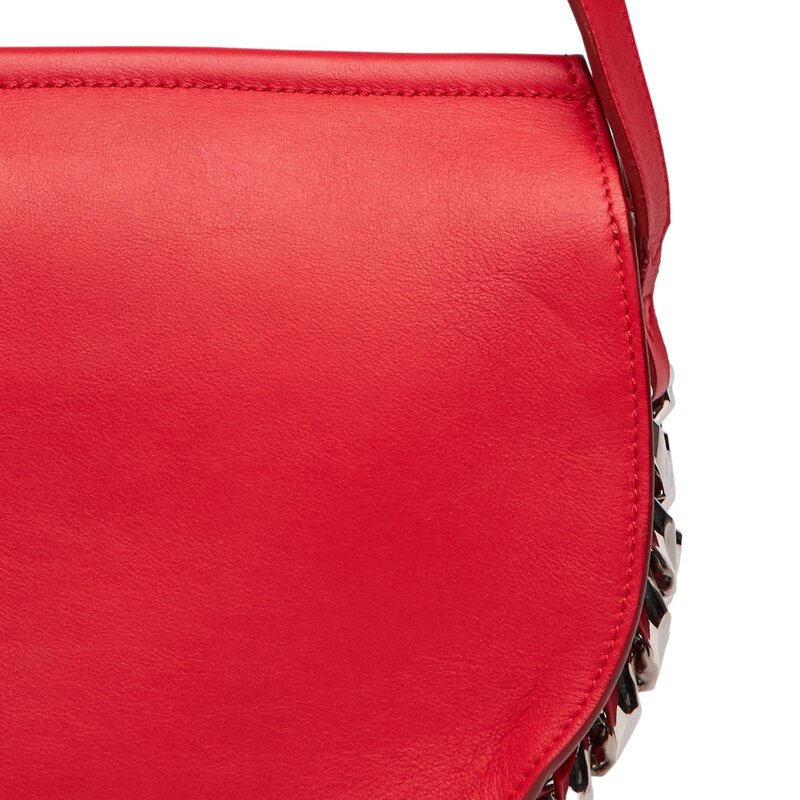 GIVENCHY GIVENCHY CALFSKIN MINI INFINITY SADDLE BAG MEDIUM RED