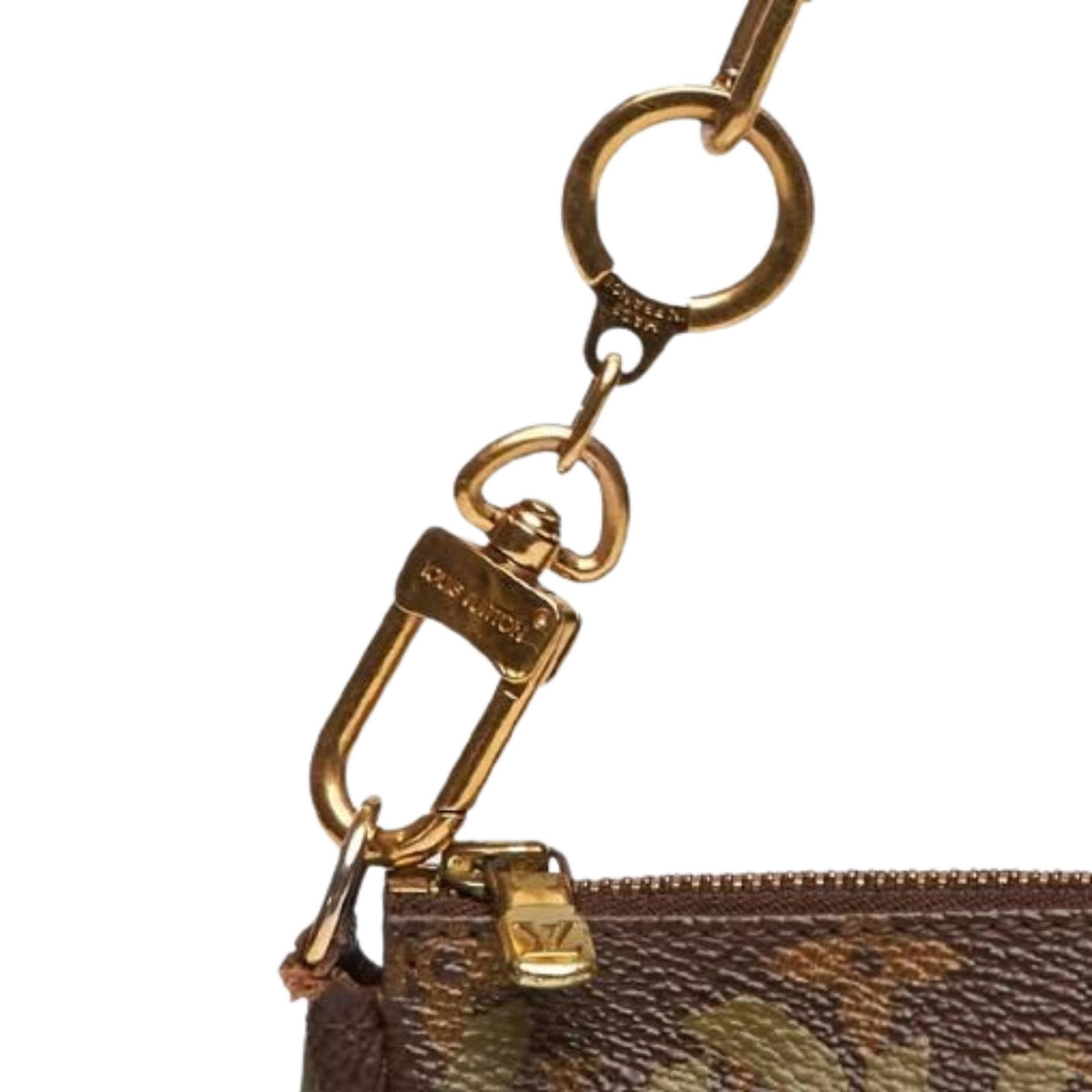 Louis Vuitton Gold/Brown Monogram Carousel Key Chain and Bag Charm