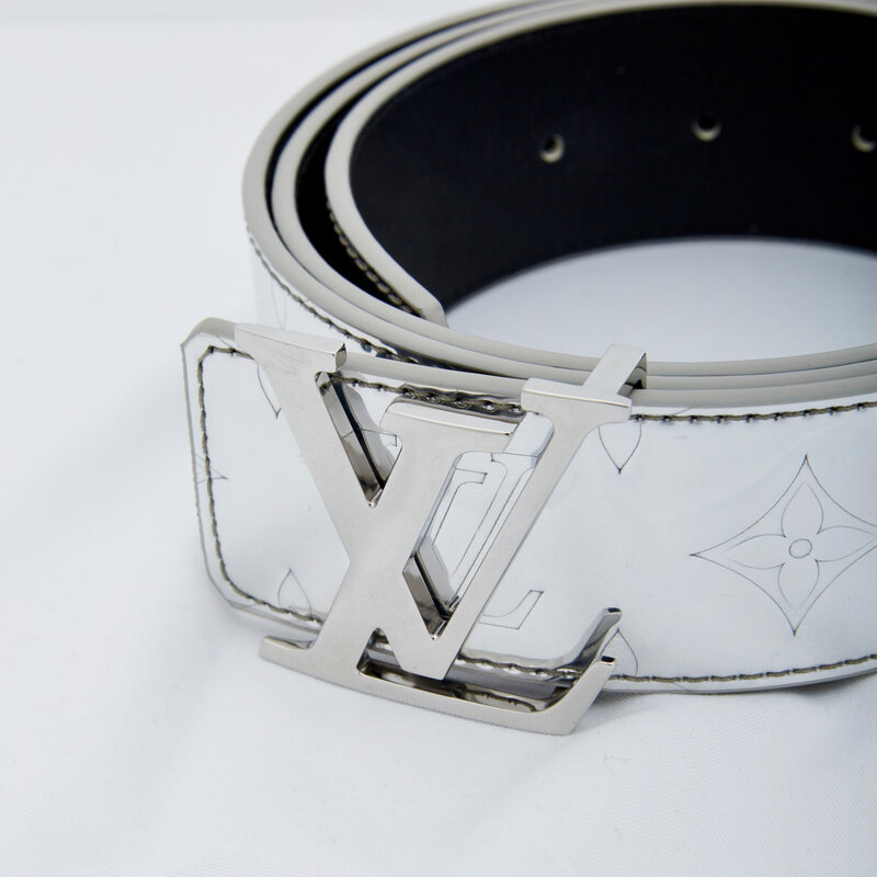 LOUIS VUITTON INITIALS LV MIRROR 40MM REVERSIBLE BELT (SIZE 90/36)