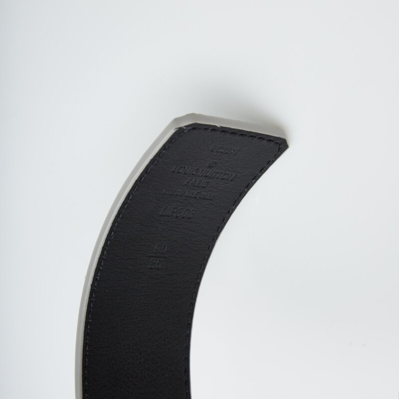 LOUIS VUITTON LOUIS VUITTON INITIALS LV MIRROR 40MM REVERSIBLE BELT (SIZE 90/36)