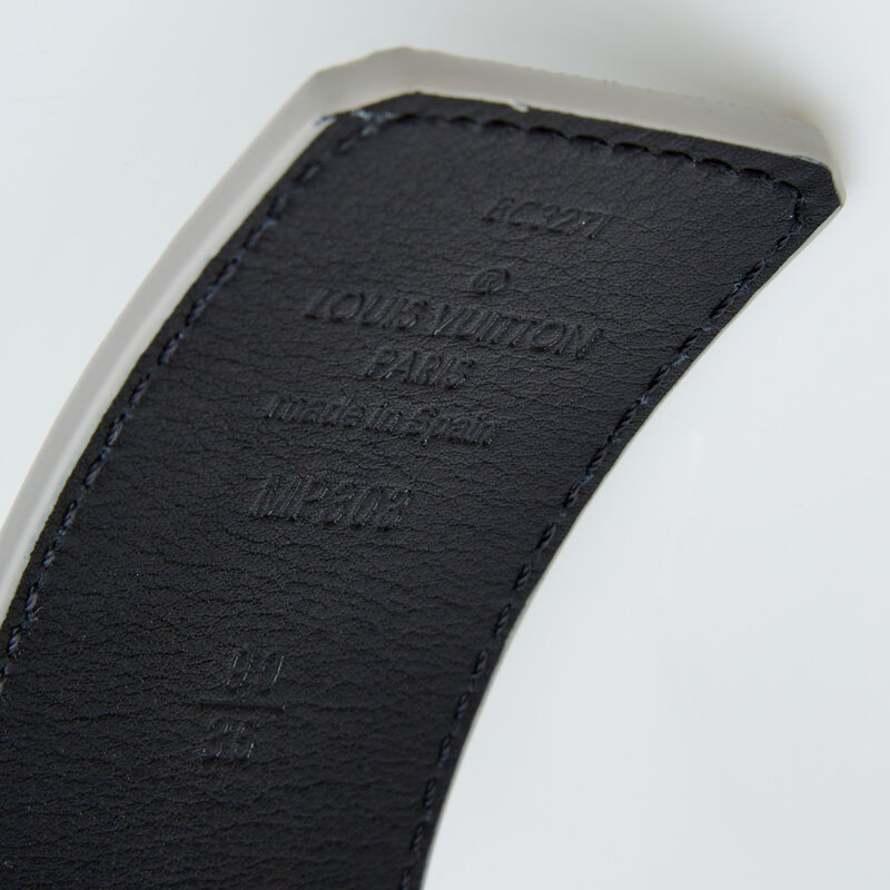 LOUIS VUITTON LOUIS VUITTON INITIALS LV MIRROR 40MM REVERSIBLE BELT (SIZE 90/36)