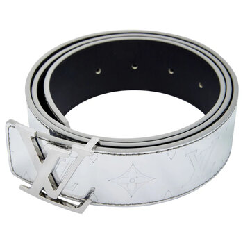 LOUIS VUITTON LOUIS VUITTON INITIALS LV MIRROR 40MM REVERSIBLE BELT (SIZE 90/36)