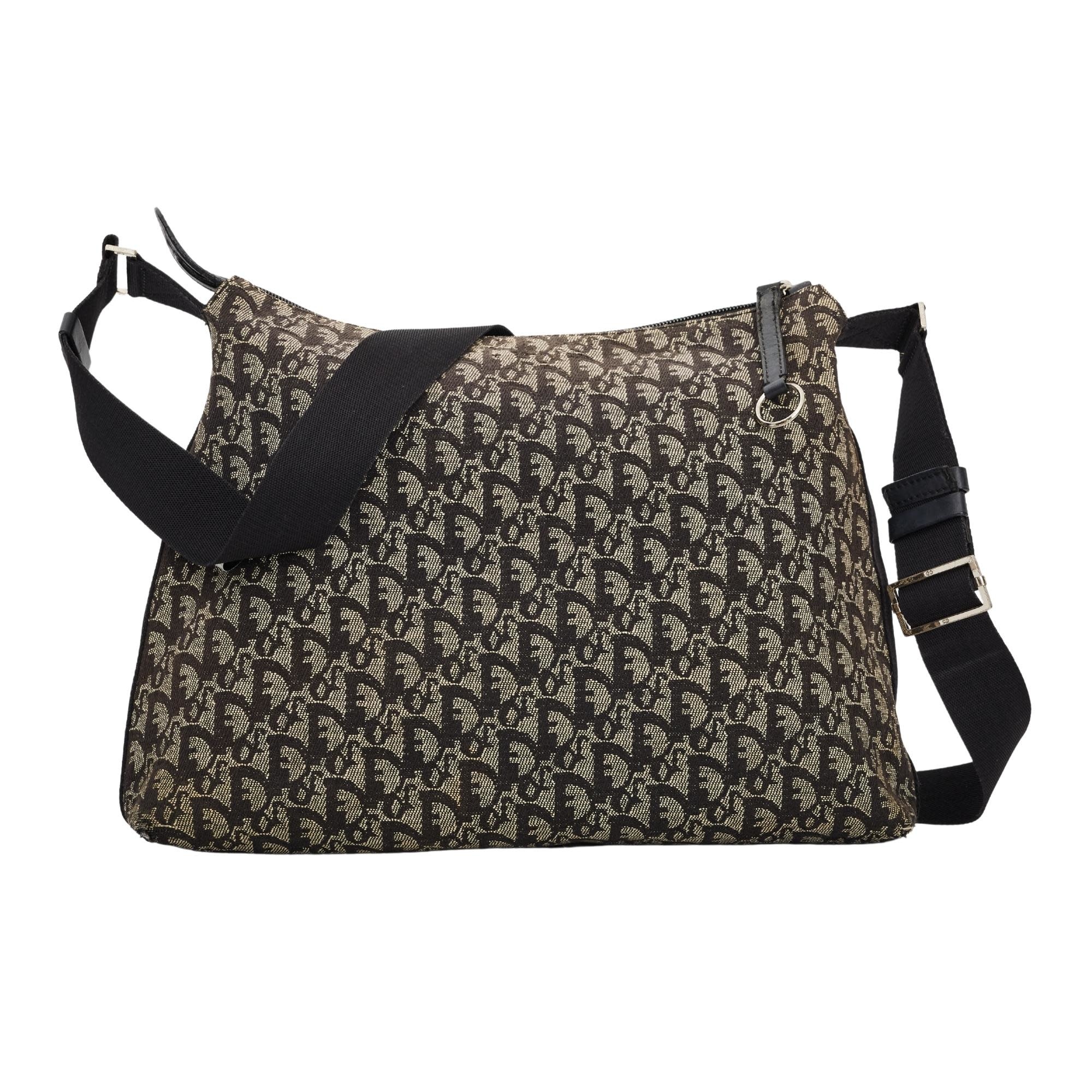 DIOR VINTAGE TROTTER SHOULDER MESSENGER BAG NAVY 2003 CRTBLNCHSHP