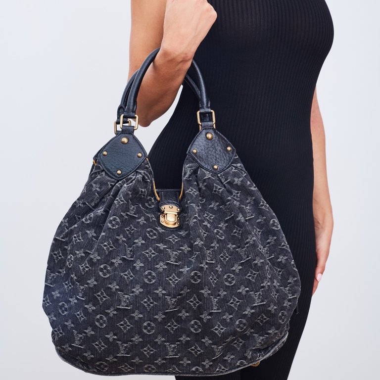 LOUIS VUITTON DENIM MAHINA XL BLACK 