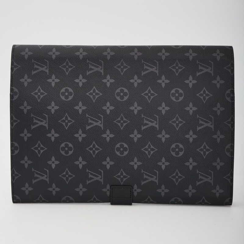 LOUIS VUITTON MONOGRAM GRAPHITE ECLISPE PORTE DOCUMENT (2018)