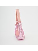 Prada Bag Pink Satin Crystal Mini Re-Edition 2000 Alabastro