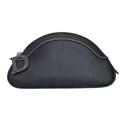 CHRISTIAN DIOR DIOR VINTAGE BLACK D CHARM MAKEUP CLUTCH COSMETIC BAG (2005)