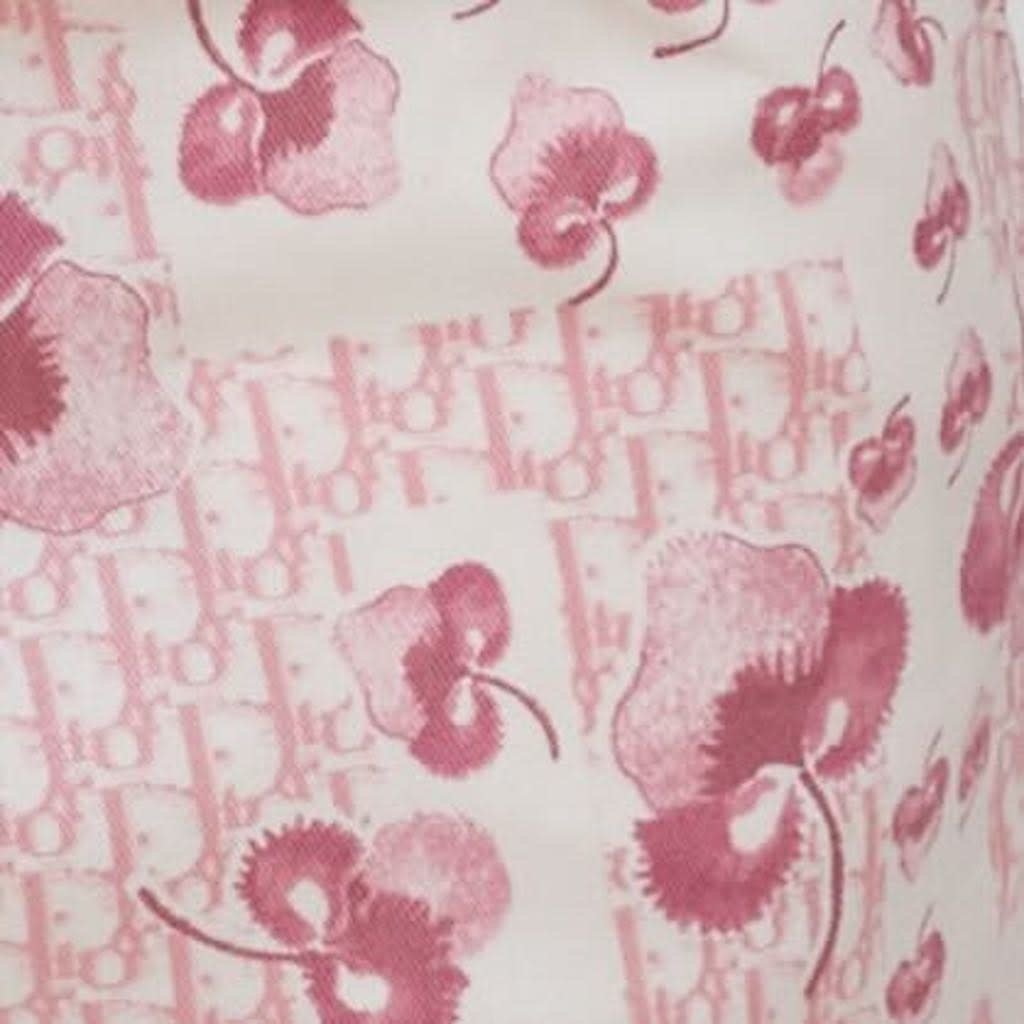 depuis1924 John Galliano for Christian Dior Trotter Logo Pink Dress