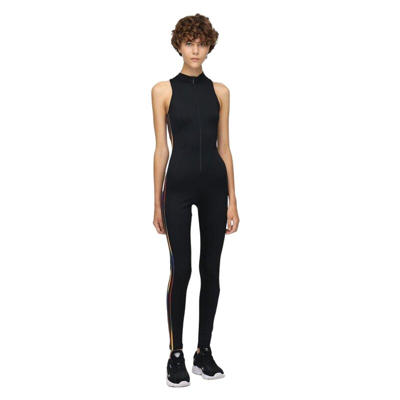 ADIDAS RAINBOW BLACK TECH JUMPSUIT (M)