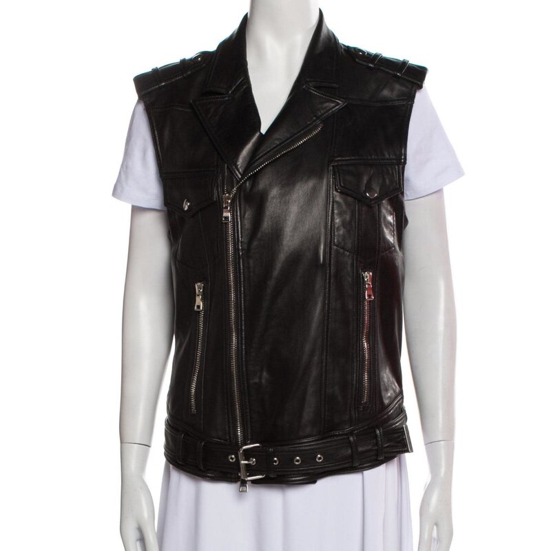 Vest Autumn Winter Black Leather Vests Sleeveless Leather Jacket Men V-Neck  Single Breasted Thin Vest Women's Sleeveless (Color : Black, Size : M Code)  : Amazon.ca: Clothing, Shoes & Accessories