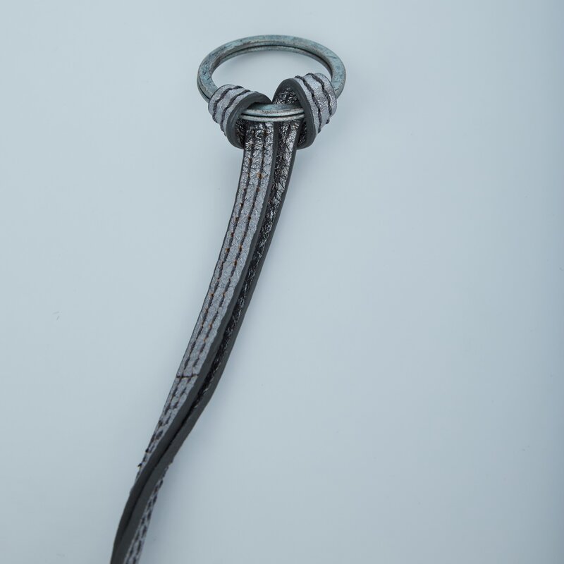 CHLOE CHLOE SILVER METALLIC PADLOCK KEYCHAIN