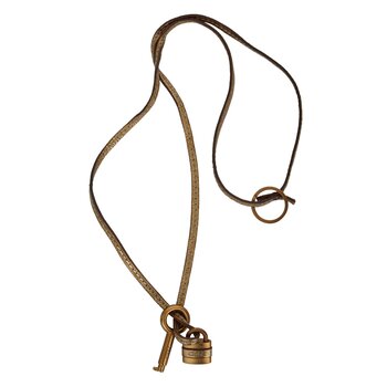 CHLOE CHLOE PADLOCK AND KEY KEYCHAIN NECKLACE