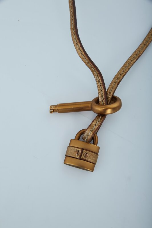 CHLOE CHLOE PADLOCK AND KEY KEYCHAIN NECKLACE
