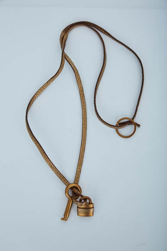 CHLOE CHLOE PADLOCK AND KEY KEYCHAIN NECKLACE
