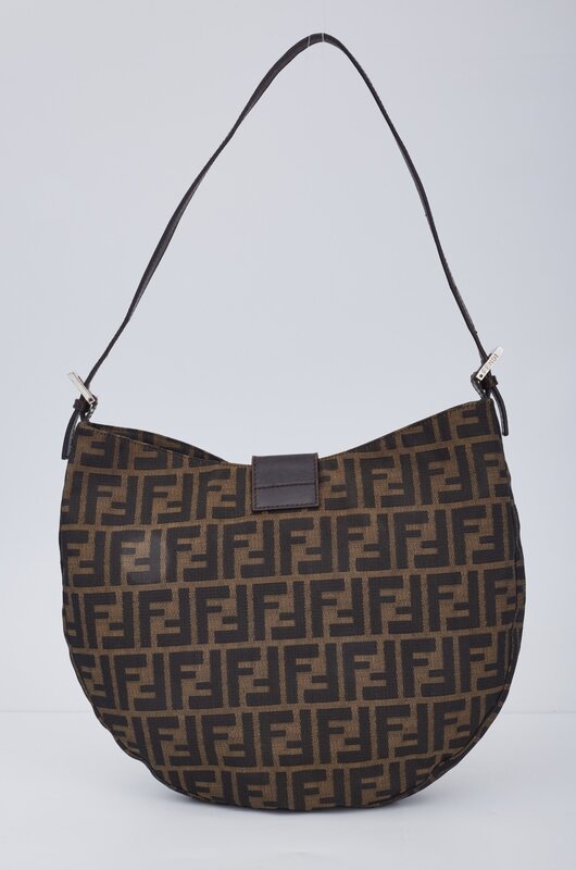 FENDI VINTAGE ZUCCA CROISSANT HOBO BAG CRTBLNCHSHP