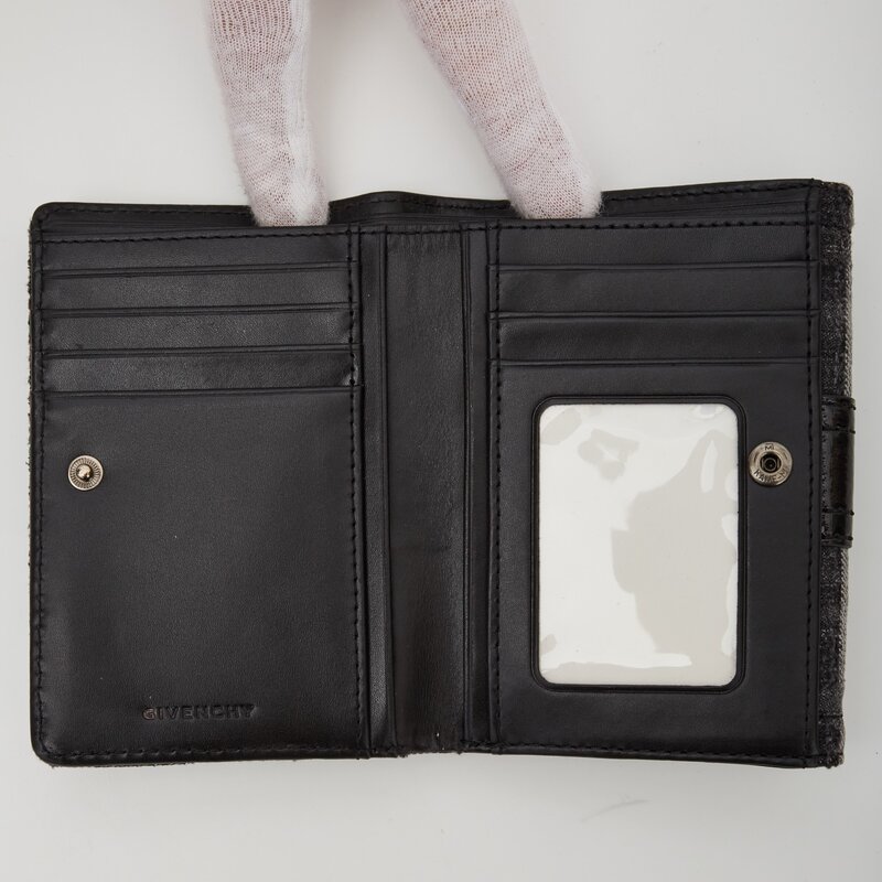 GIVENCHY GIVENCHY GREY BIFOLD LOGO WALLET