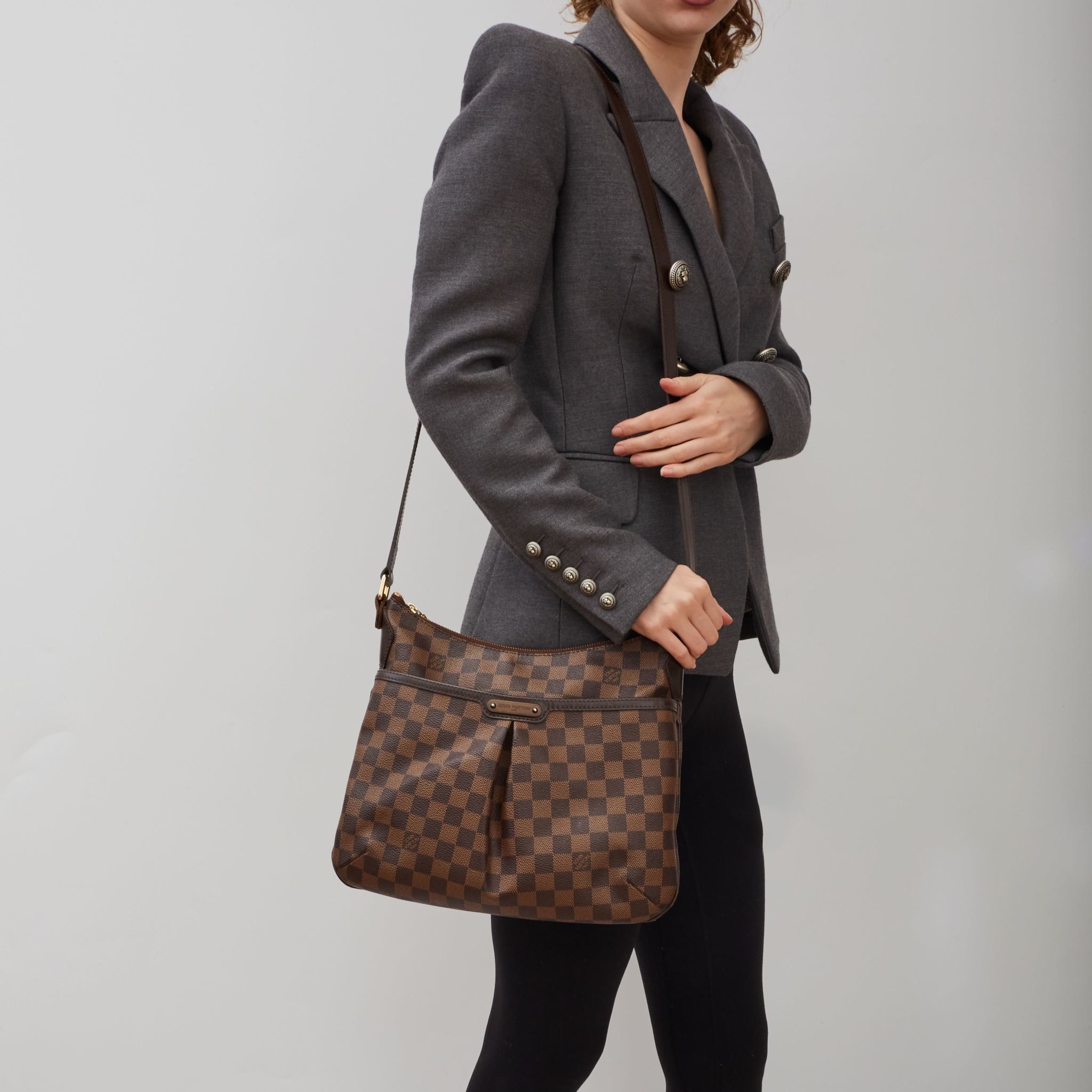 LOUIS VUITTON Bloomsbury PM Damier Ebene Crossbody Bag