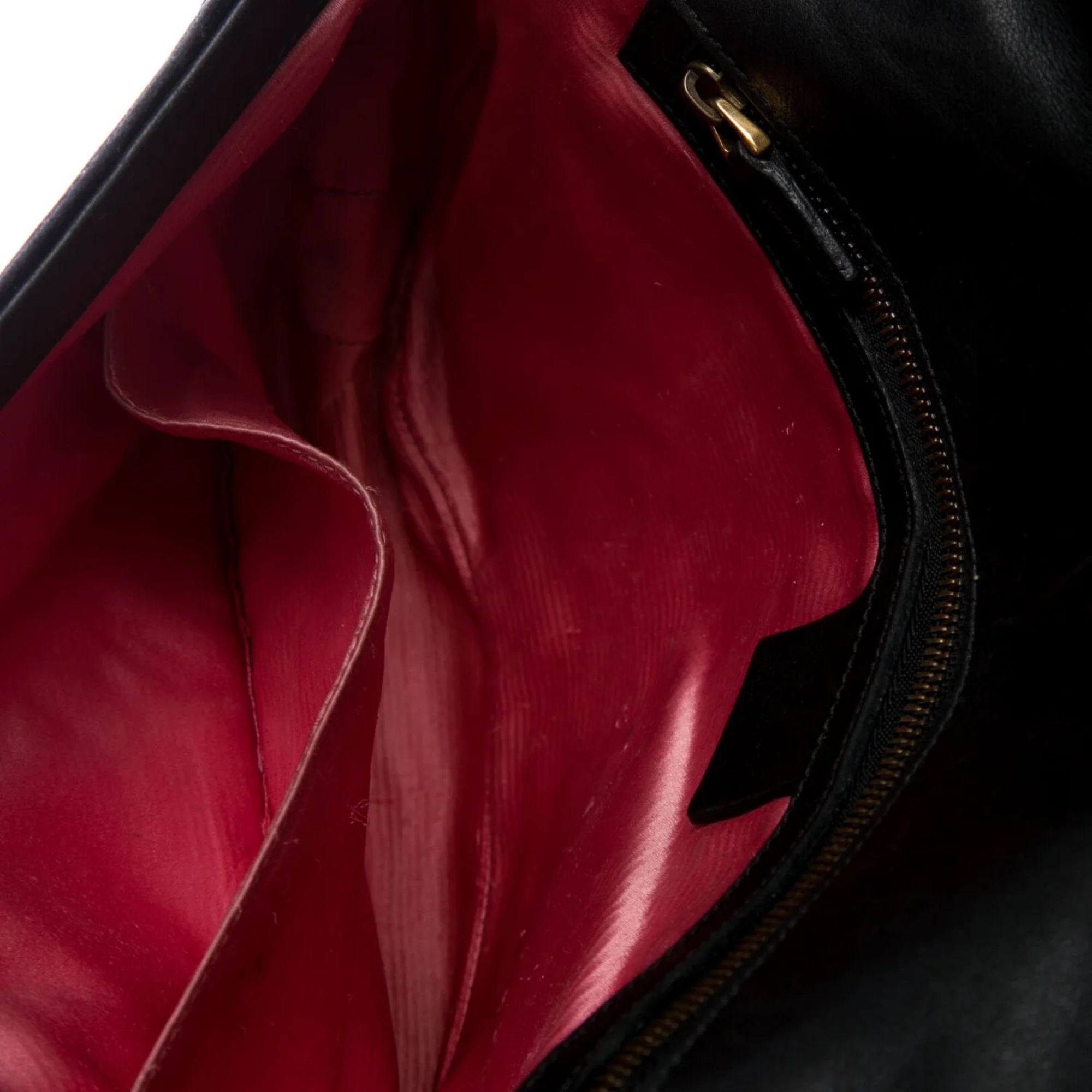 GG Marmont small shoulder bag in black velvet