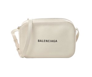 BALENCIAGA WHITE LEATHER EVERYDAY CAMERA BAG SMALL 552370 CRTBLNCHSHP