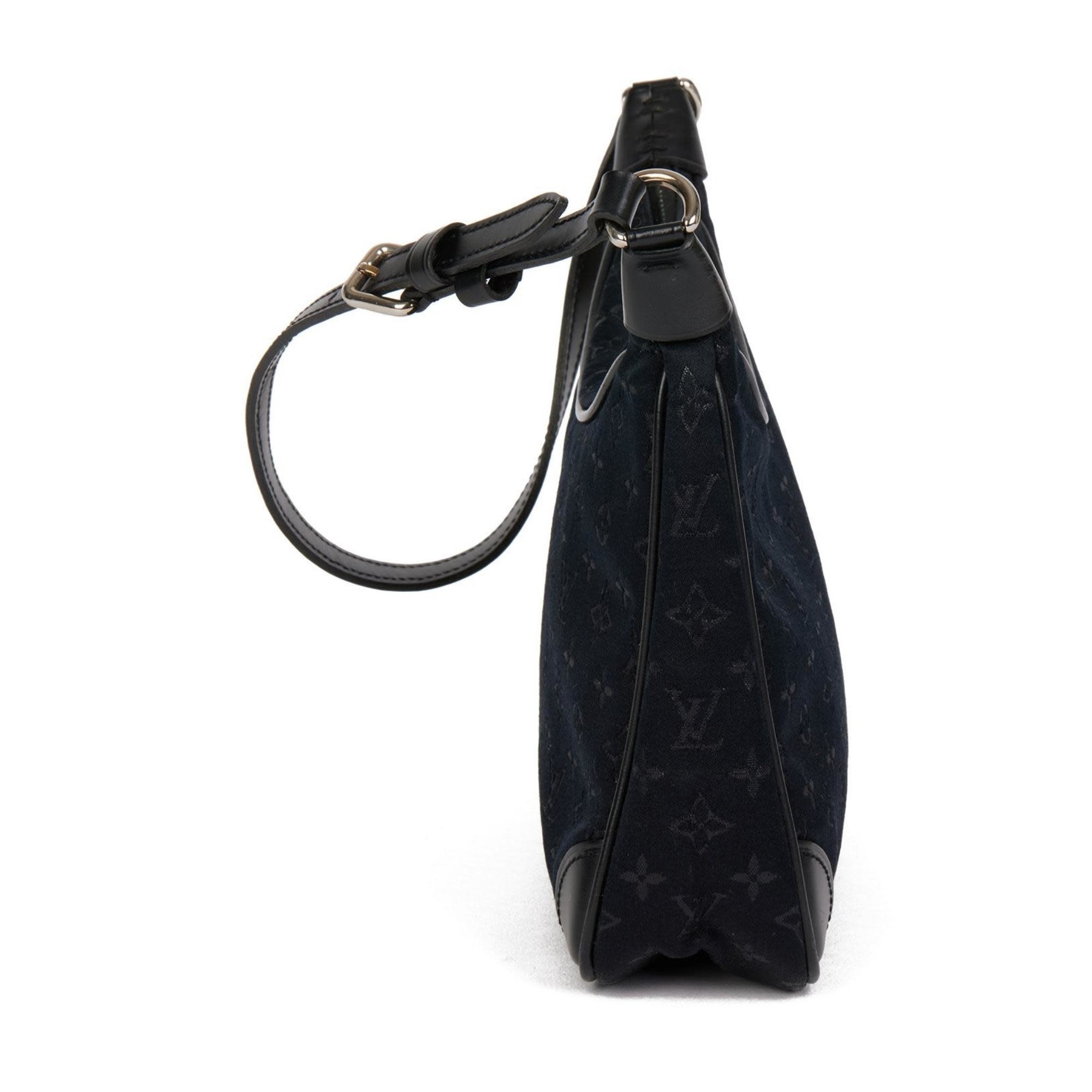 Louis Vuitton, Bags, Rare Vintage Louis Vuitton Little Boulogne Satin Bag  Black