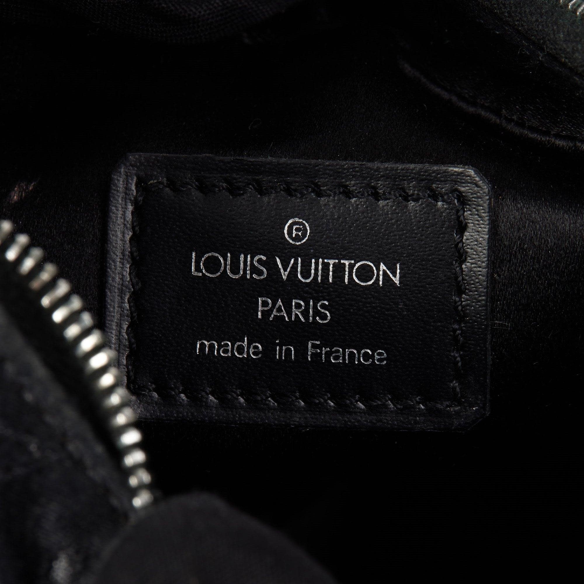 Louis+Vuitton+Boulogne+Shoulder+Bag+Mini+Black+Satin for sale online