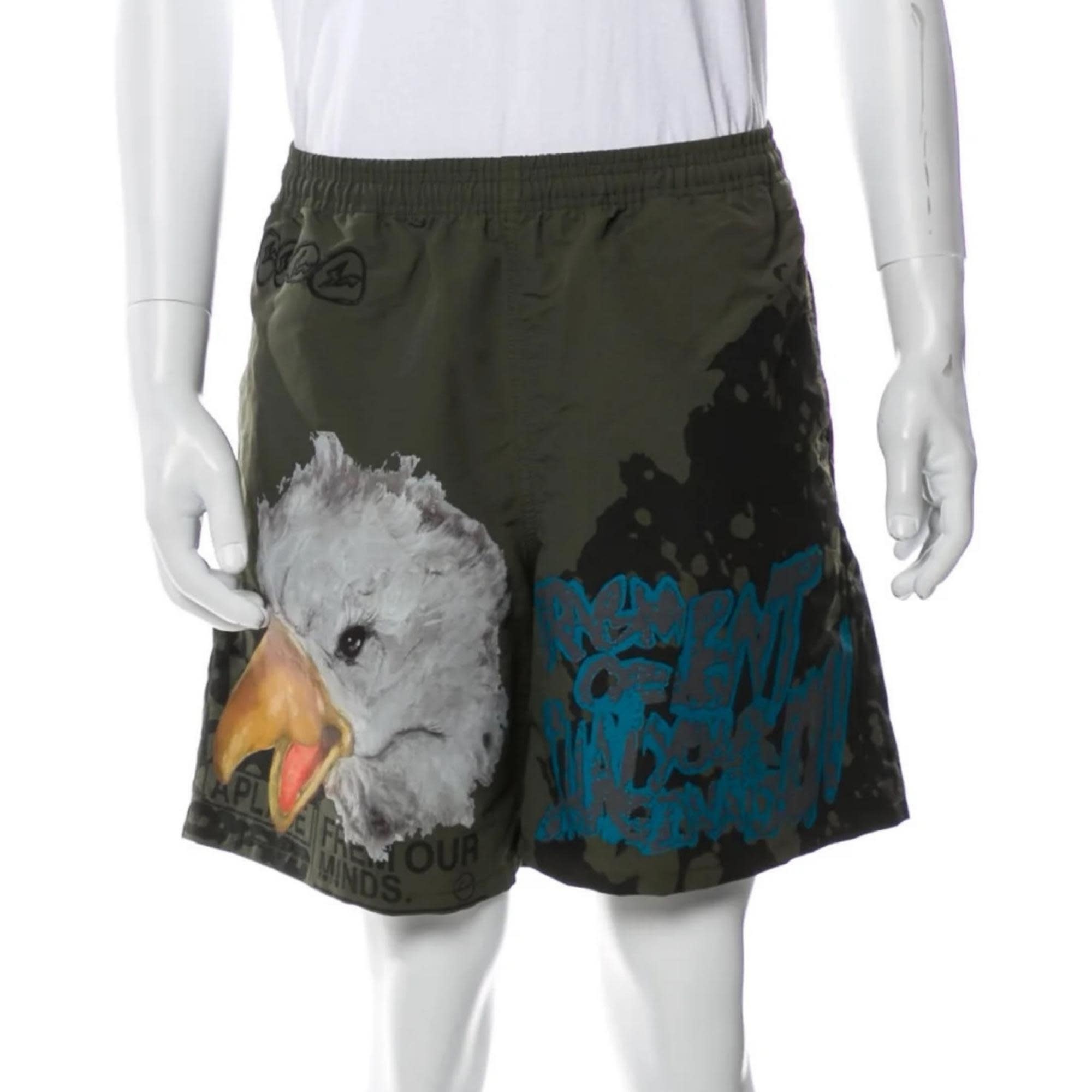 CACTUS JACK PRINTED BIRD CARGO SHORTS (M)