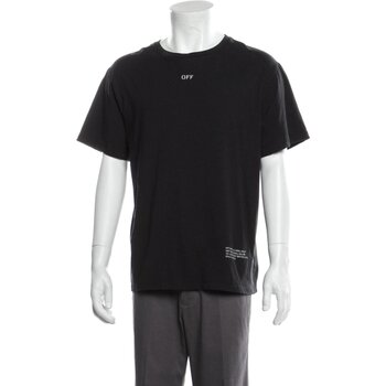 OFF WHITE OFF-WHITE C/O VIRGIL ABLOH 2018 GRAPHIC PRINT BLACK T-SHIRT (SMALL)