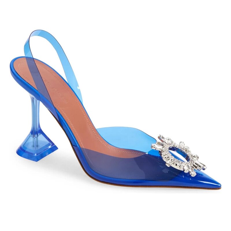 AMINA MUADDI BEGUM PVC SLINGBACK BLUE (EU 41 | US 10)