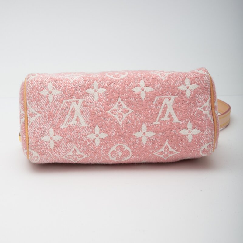 LOUIS VUITTON LOUIS VUITTON MONOGRAM DENIM ROSE NANO SPEEDY BAG