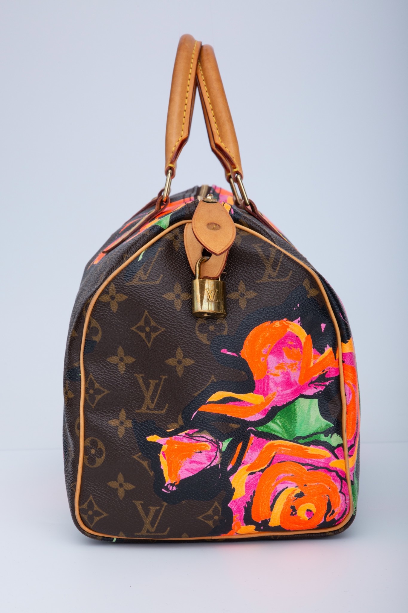 Louis Vuitton // 2008 Limited Edition Monogram Roses Speedy 30 Bag