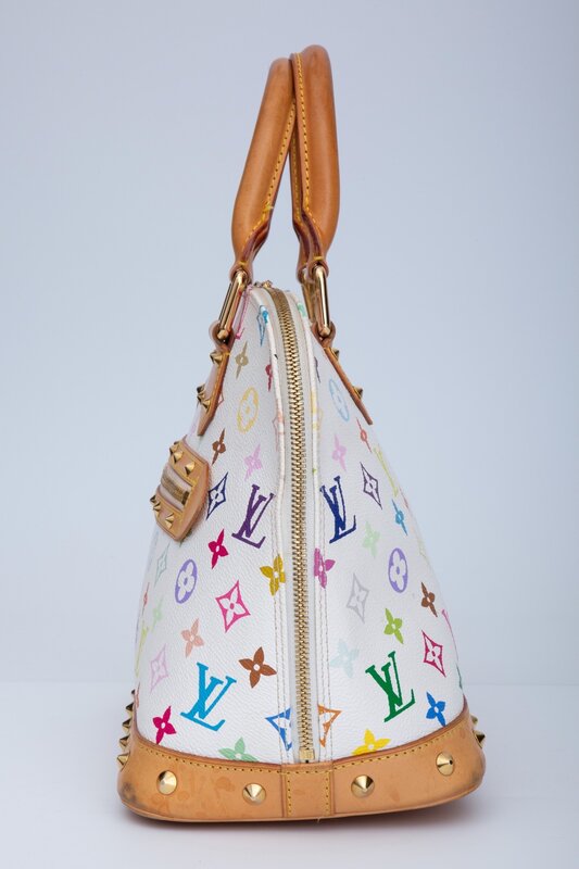 LOUIS VUITTON MURAKAMI WHITE MONOGRAM MULTICOLOR ALMA PM BAG (2004)