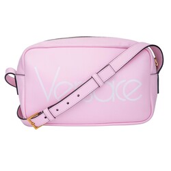 VERSACE VERSACE CALFSKIN ROSE PINK CAMERA SHOULDER BAG