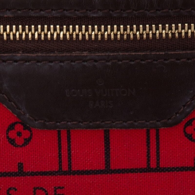 LOUIS VUITTON LOUIS VUITTON DAMIER EBENE NEVERFULL TOTE MM NO POCHETTE