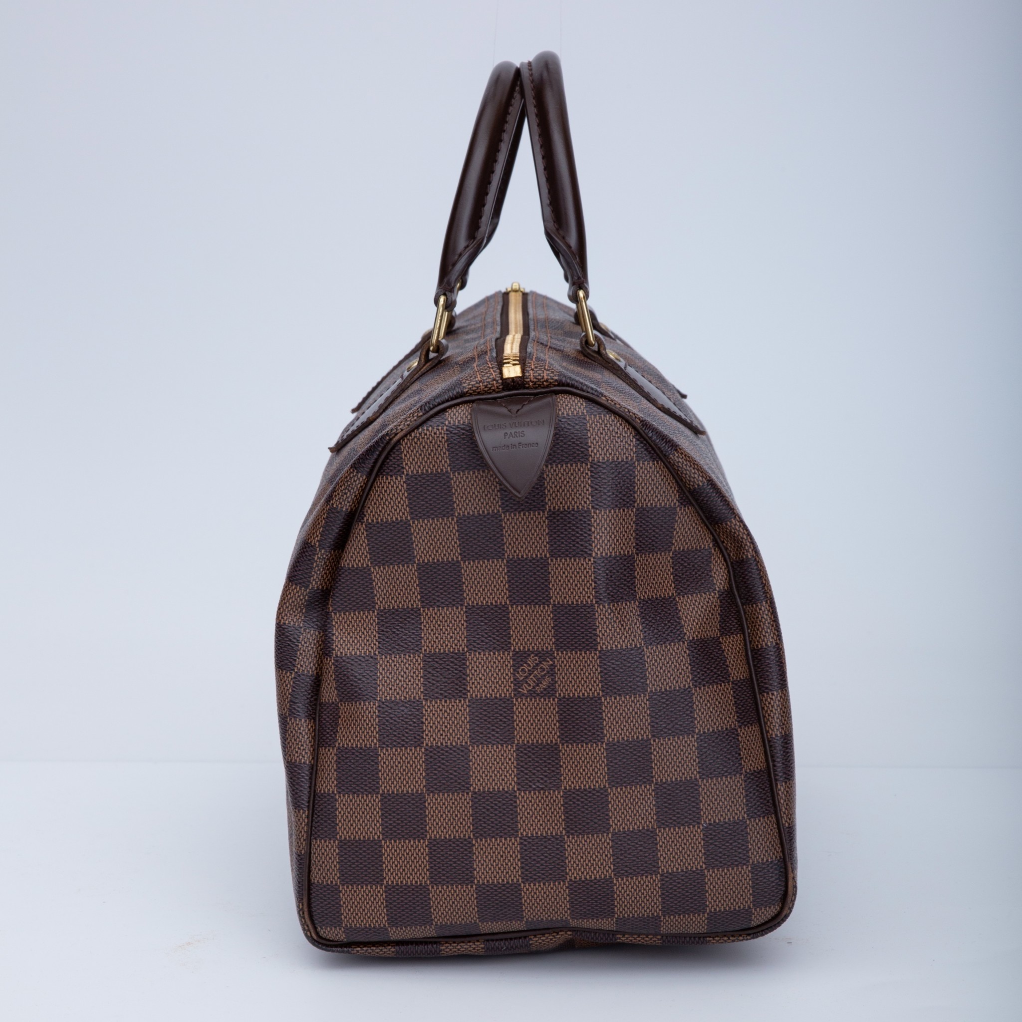 Louis Vuitton Speedy 30 Patches Damier Ebene Bag