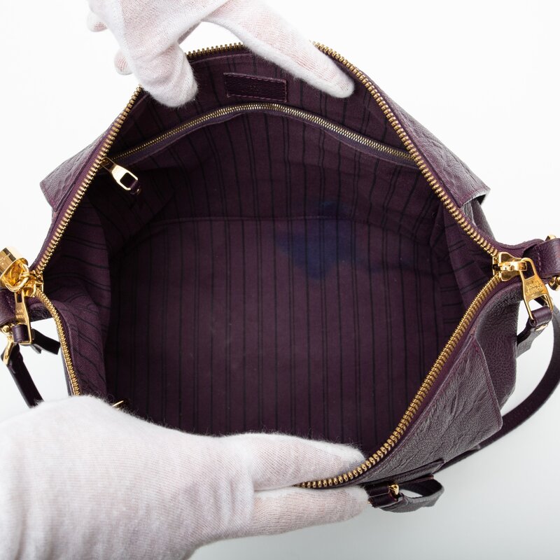LOUIS VUITTON LOUIS VUITTON MONOGRAM EMPREINTE LUMINEUSE GM TOTE BAG (2011) PURPLE