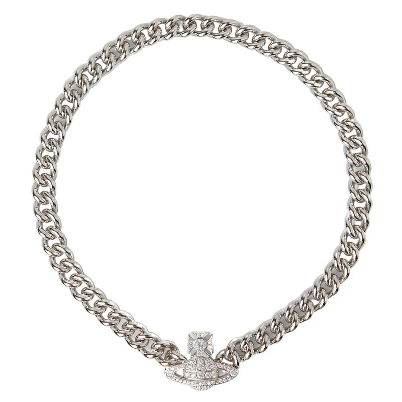 VIVIENNE WESTWOOD VIVIENNE WESTWOOD GRAZIELLA SILVER CHAIN CHOKER